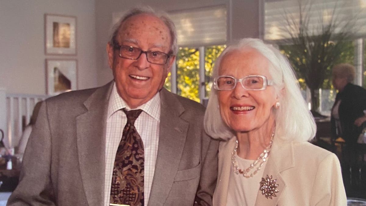 Harold and Margaret Myers pose together in recent photo