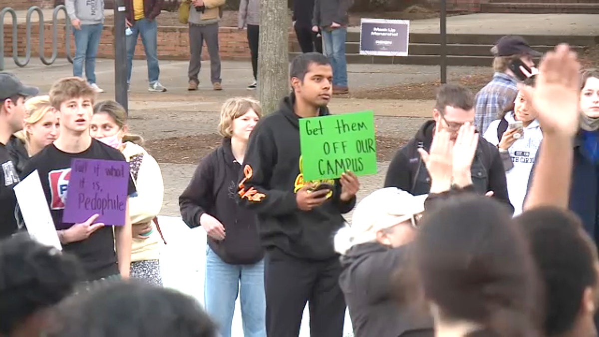 Old Dominion University protest against Allyn Walker