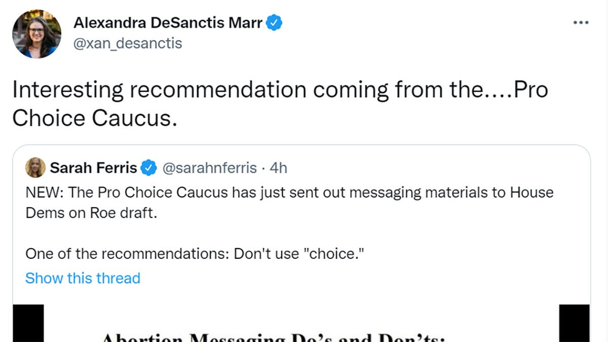 Alexandra DeSanctis Marr tweeted 