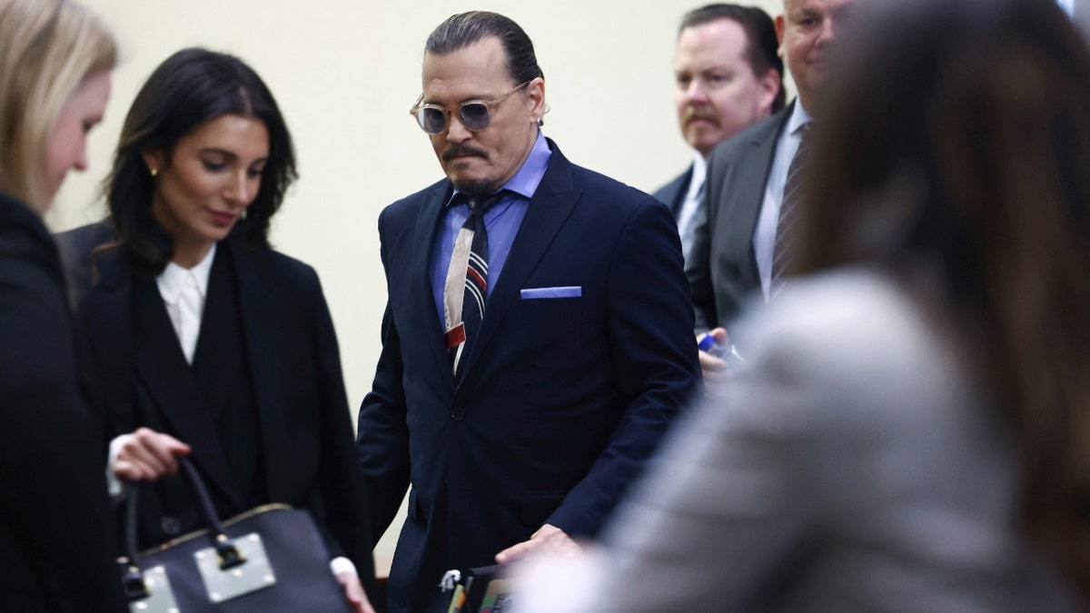 US actor Johnny Depp arrives before the start of the day during the 50 million US dollar Depp vs Heard defamation trial at the Fairfax County Circuit Court in Fairfax, Virginia, USA, 05 May 2022. Johnny Depp's 50 million US dollar defamation lawsuit against Amber Heard that started on 10 April is expected to last five or six weeks.