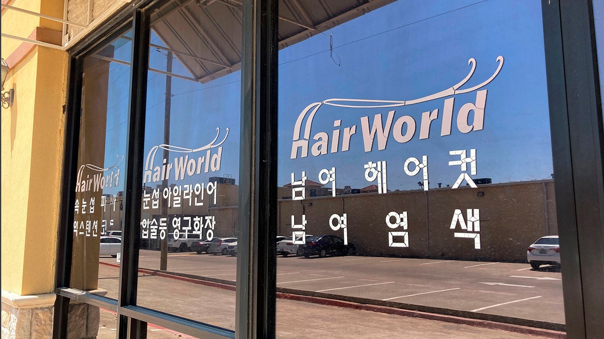 This photo shows the interior of Hair World Salon in Dallas on Thursday, May 12, 2022. (AP Photo/Jamie Stengle)