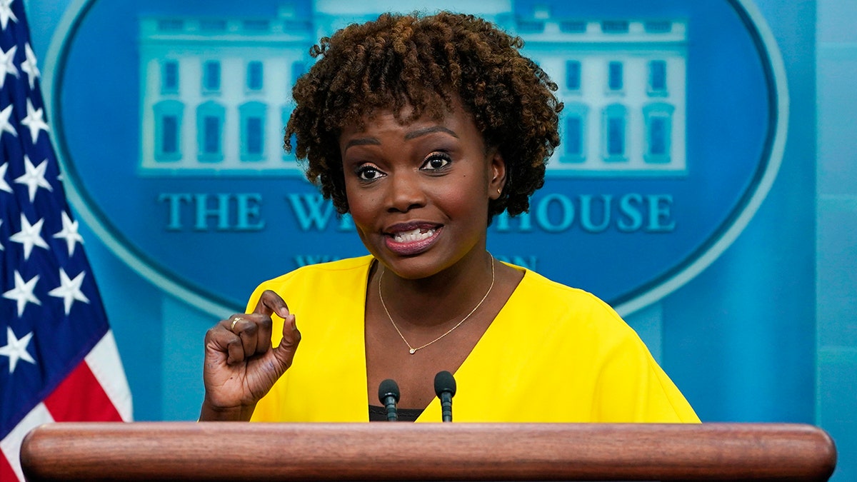 White House press secretary Karine Jean-Pierre