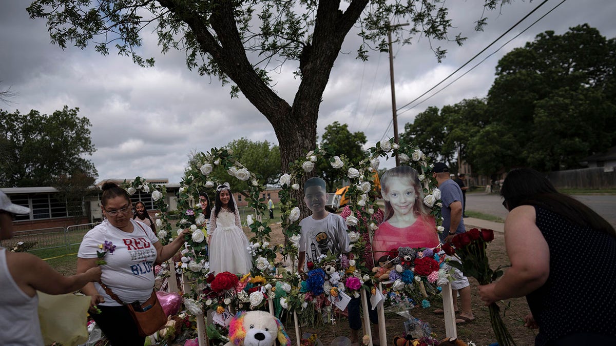 memorial for children killed at Robb Elementary School 