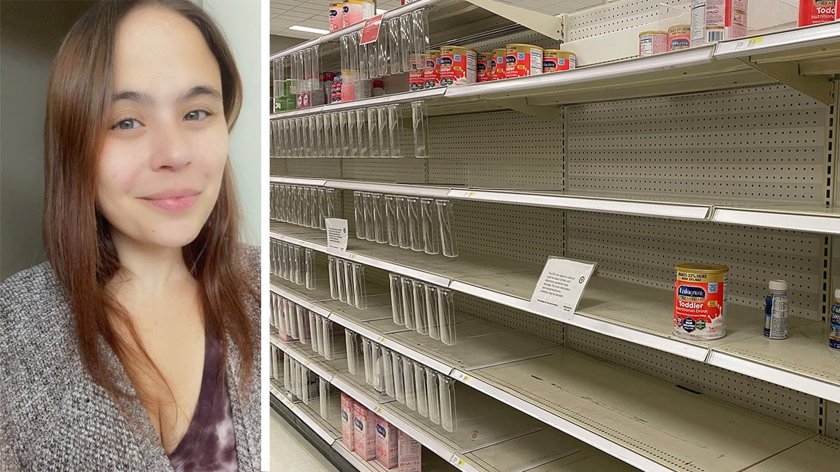 Allie Seckel and empty store shelves