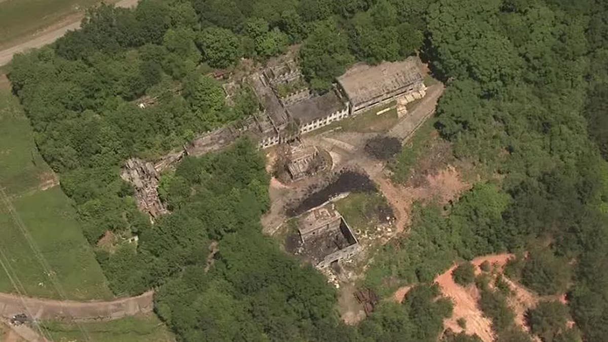 Aerials over Atlanta Public Safety Training Center construction site