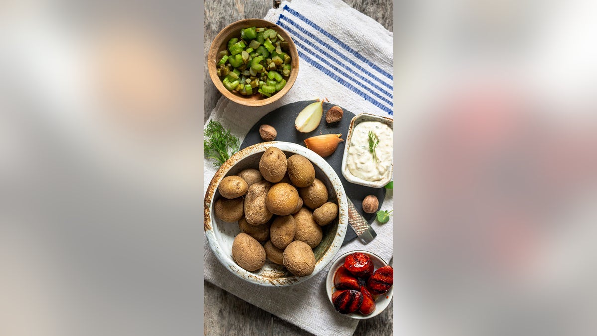 BBQ chorizo potato salad ingredients