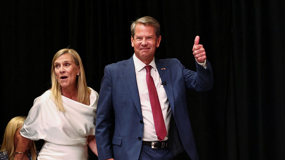 Brian Kemp at his primary victory party