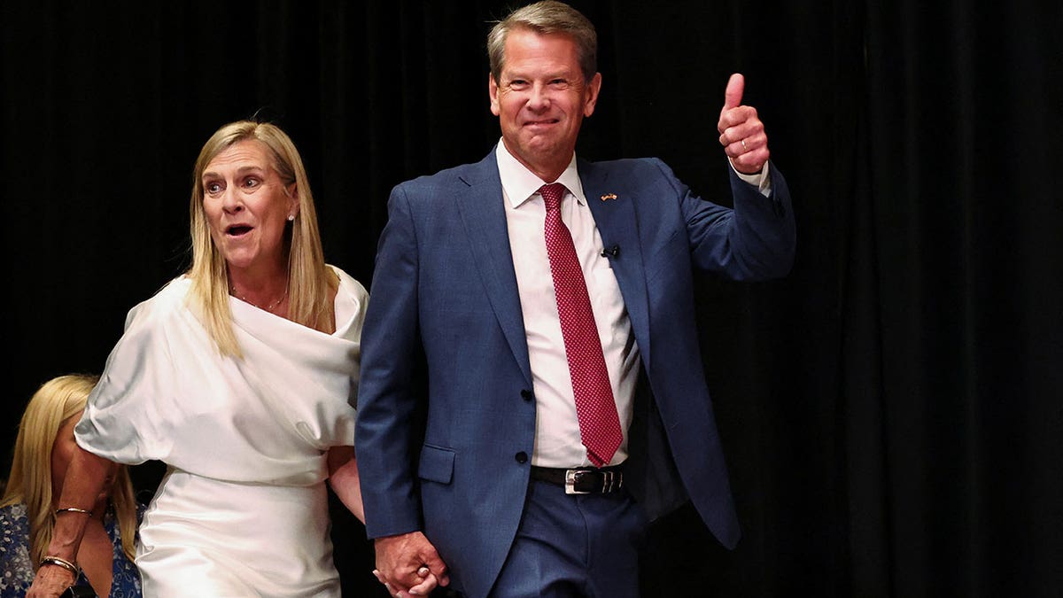 Brian Kemp at his primary victory party