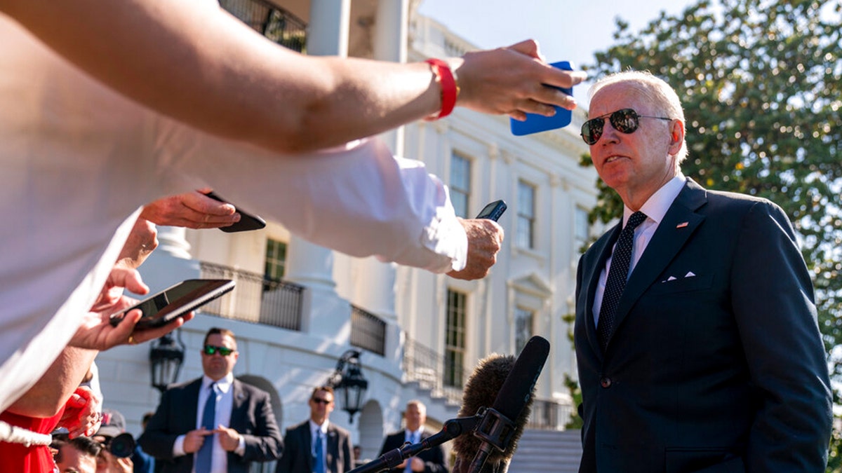 Biden outside of the White House