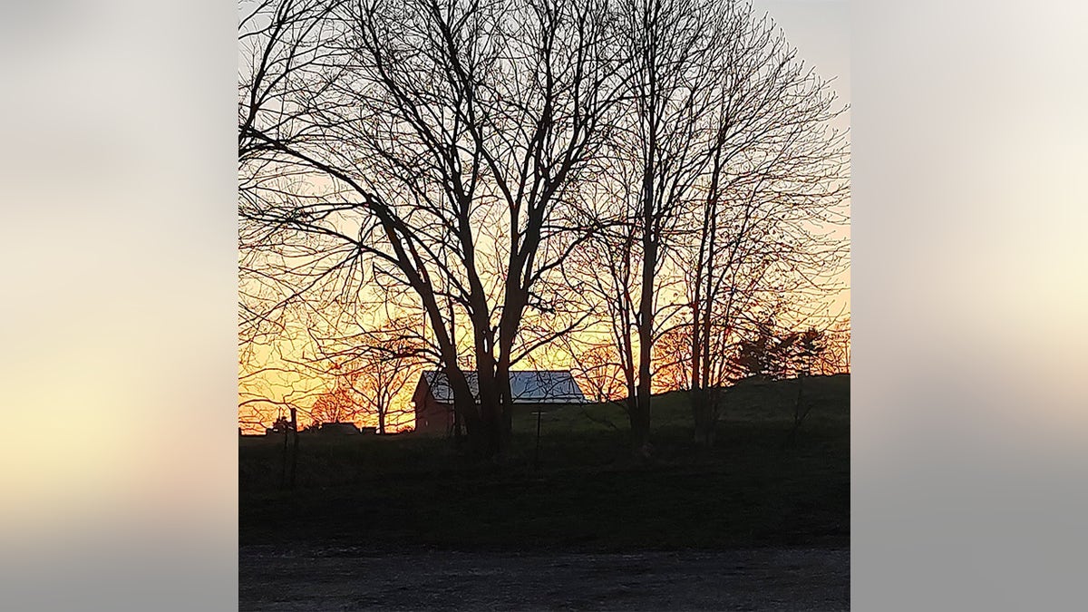 sunset in Indiana