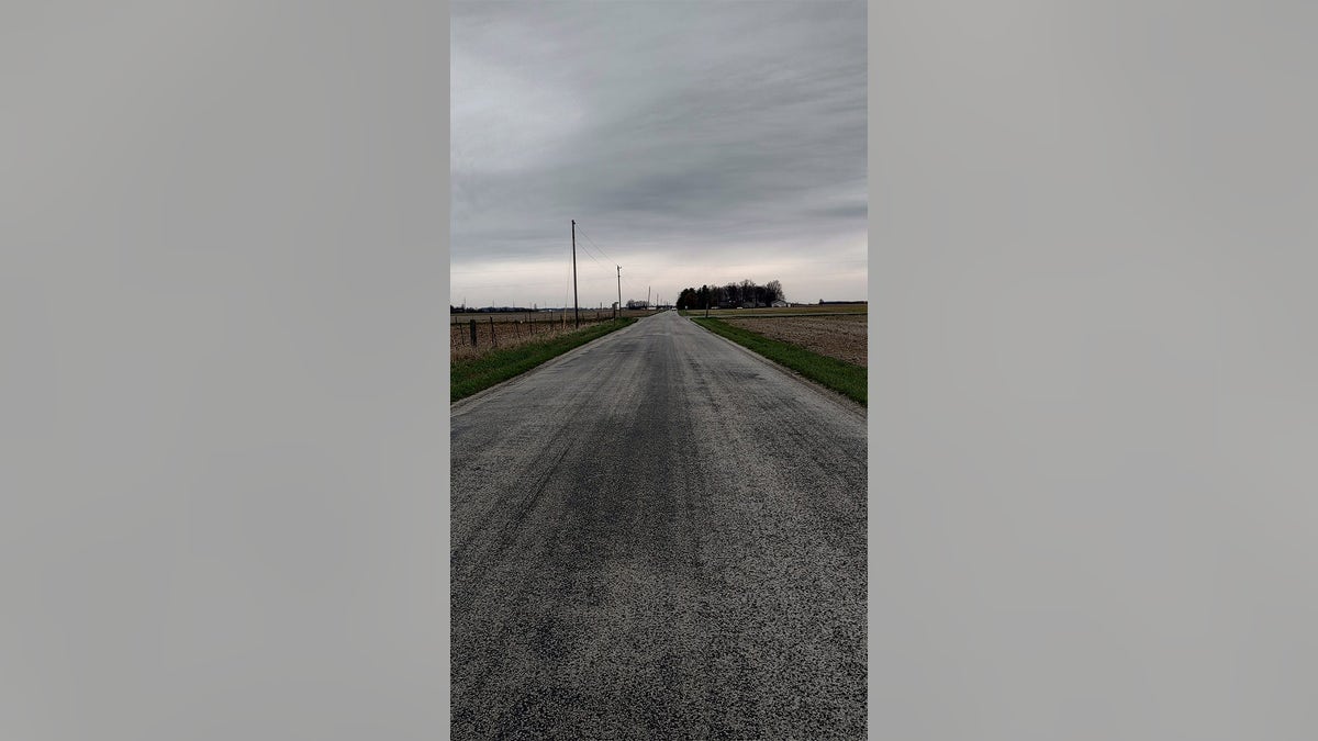 country road in Indiana