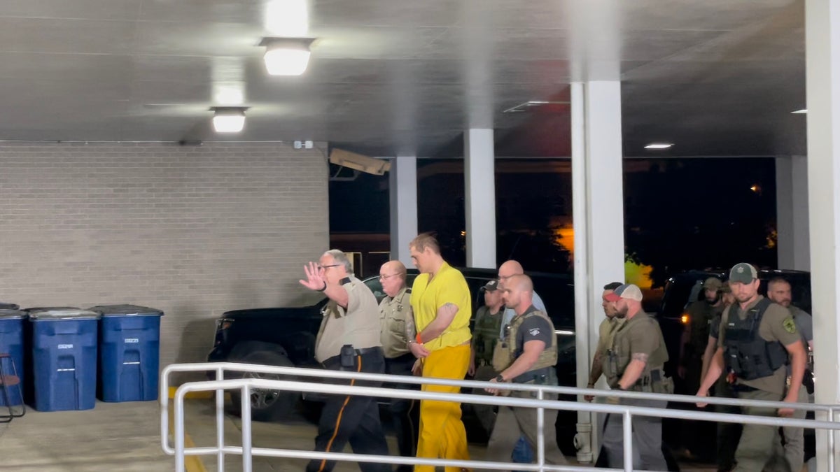 Casey White arrives back in Alabama after 11 days on the run.