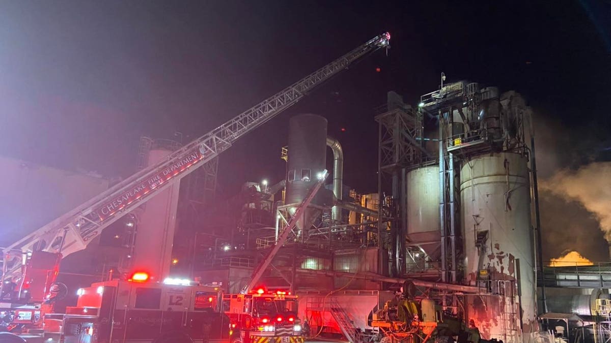 Firefighters extinguish industrial fire at Perdue Farms facility