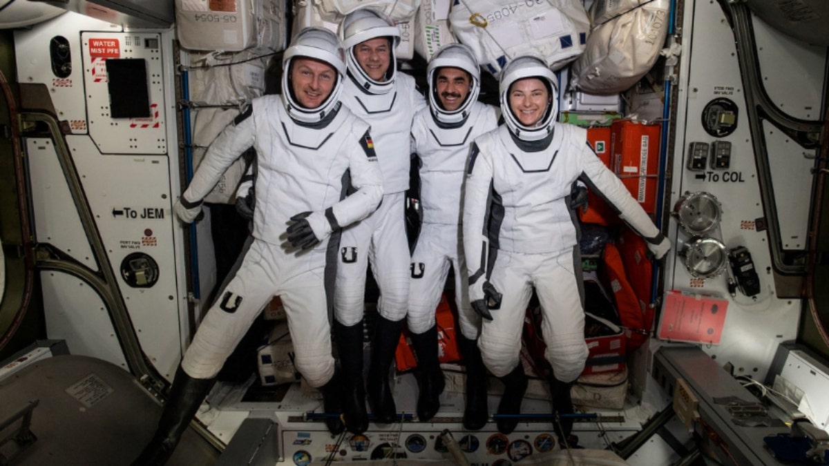 SpaceX Crew-3 astronauts on the space station