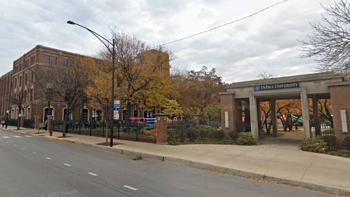 DePaul University campus on W Fullerton Ave