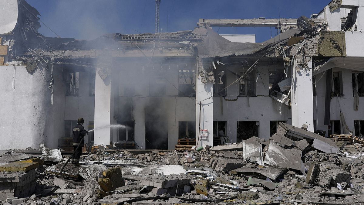 Russian airstrikes hit Derhachi Ukraine