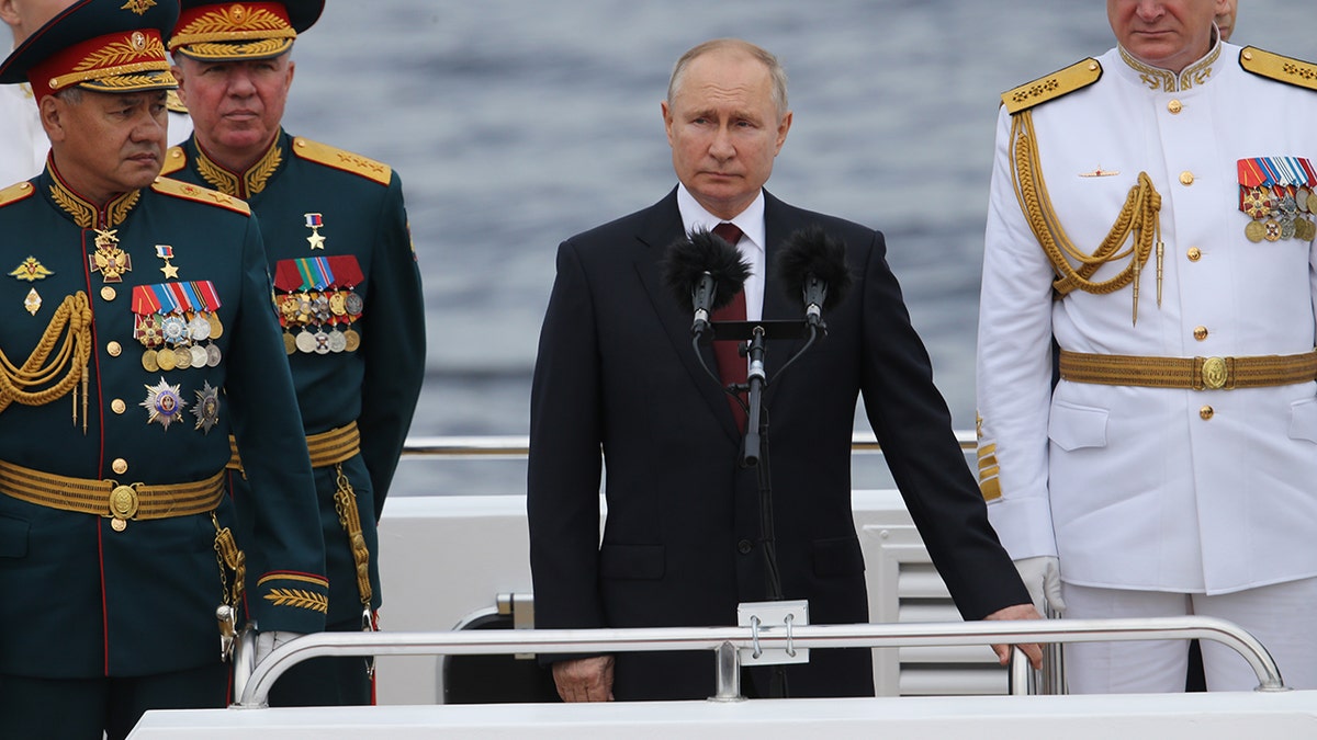 Putin with Russia Navy