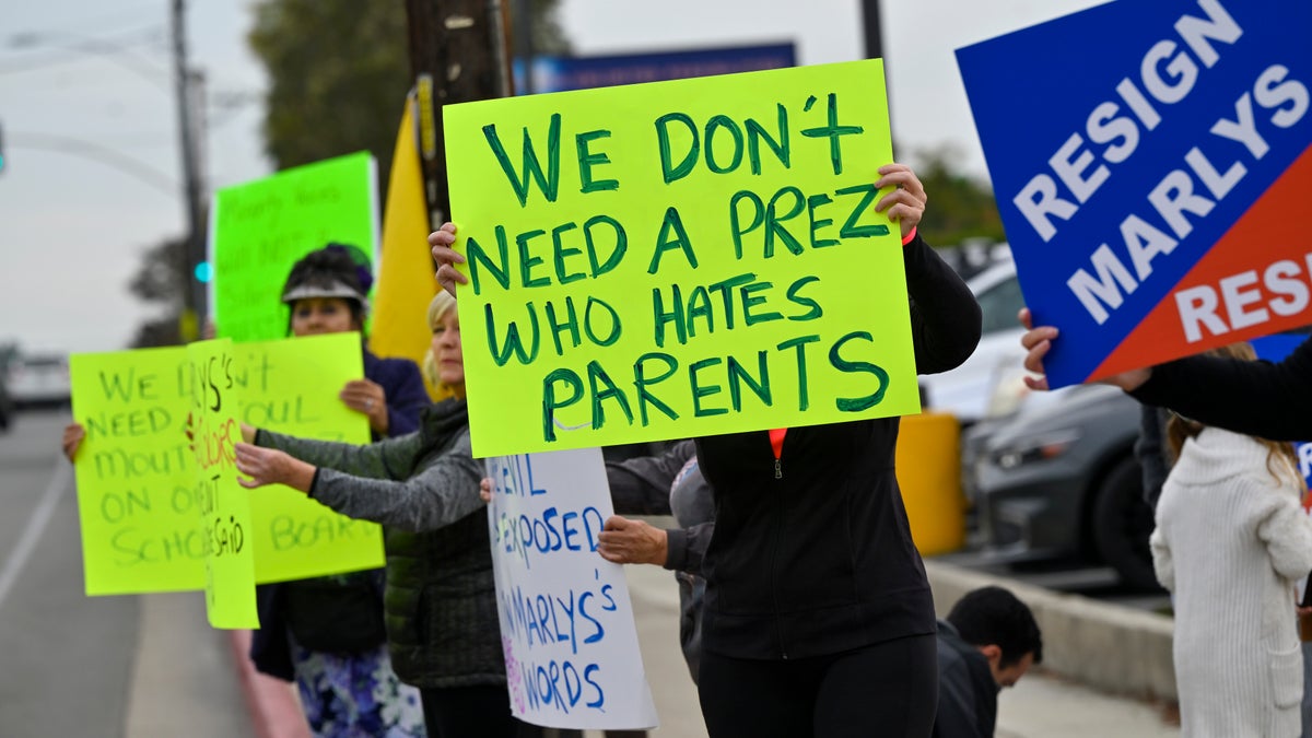 Orange county california protest school board