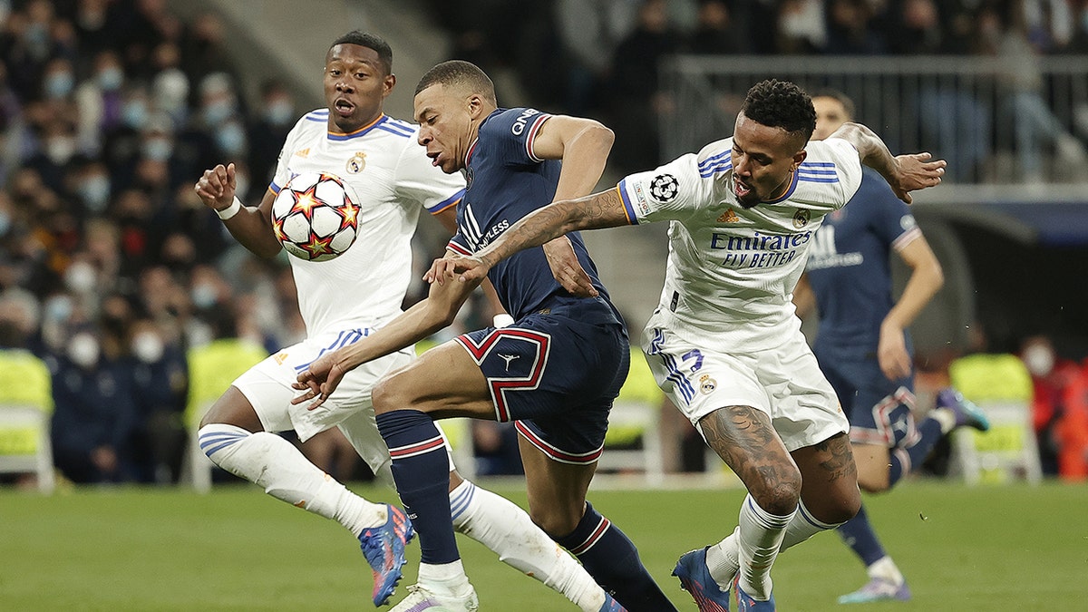 Kylian Mbappe against Real Madrid