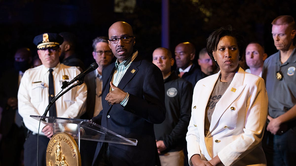 Chief Robert Contee III and Mayor Muriel Bowser