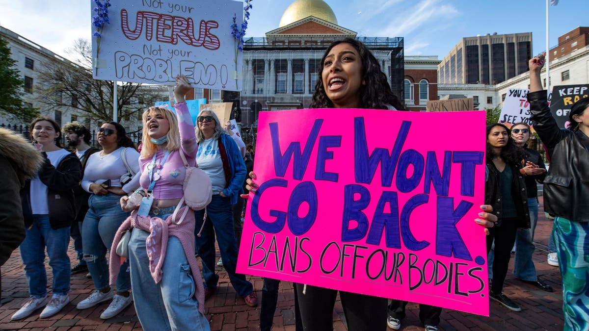 Pro-abortion protesters