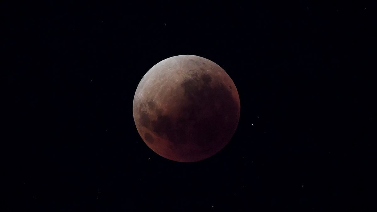 Blood moon during Lunar Eclipse