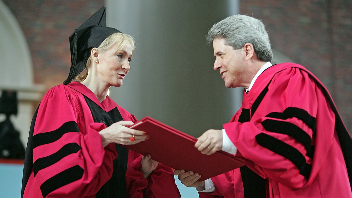 JK Rowling receives honorary doctorate from Harvard