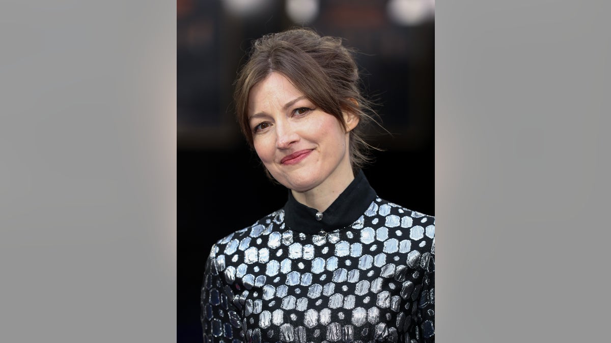 Kelly Macdonald attends the UK Premiere of  "Operation Mincemeat" at The Curzon Mayfair in April.