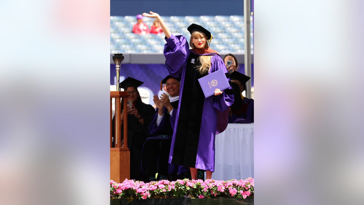 Taylor Swift after giving NYU 2022 Commencement speech