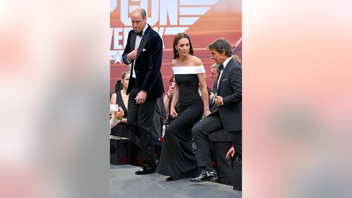 Prince William, Kate Middleton and Tom Cruise