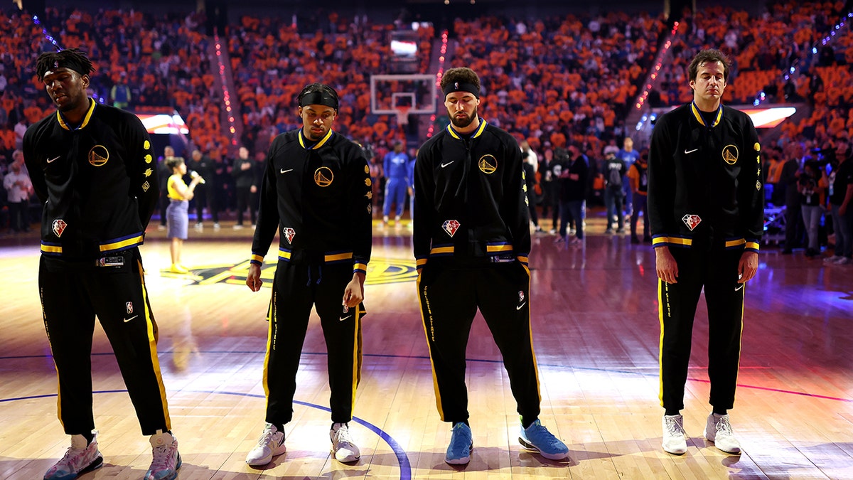 Warriors Game 5 moment of silence