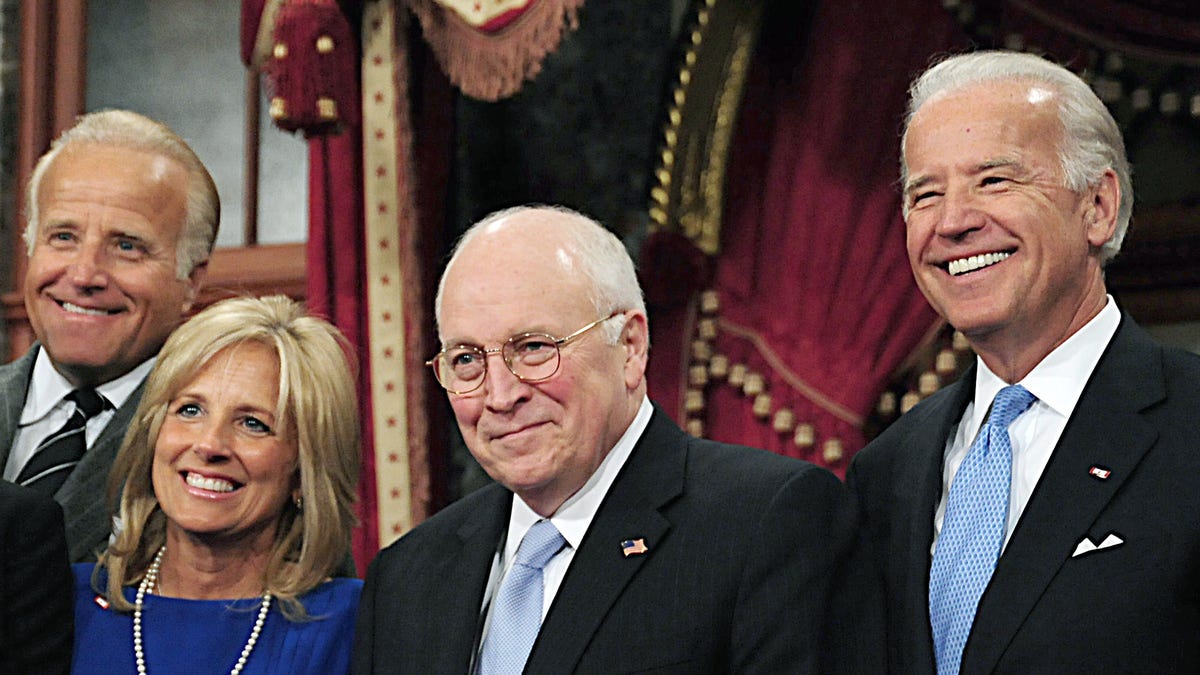 The Bidens with Dick Cheney