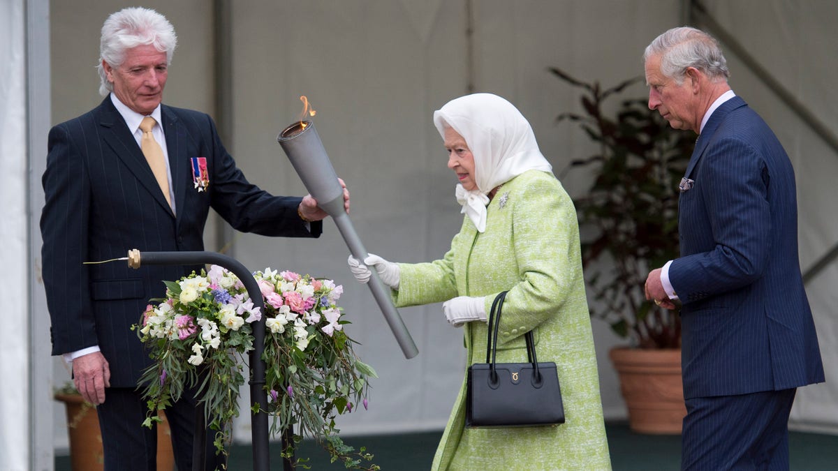 Bruno Peek and Queen Elizabeth