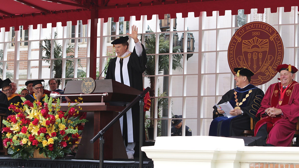 Will Ferrell gives commencement address at USC