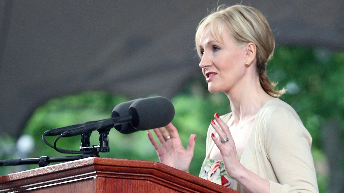 JK Rowling gives commencement address at Harvard University