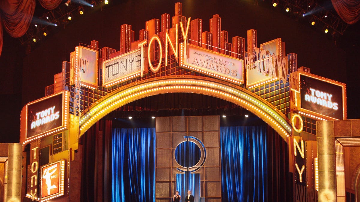 A general view onstage during the 62nd Annual Tony Awards held at Radio City Music Hall on June 15, 2008, in New York City.