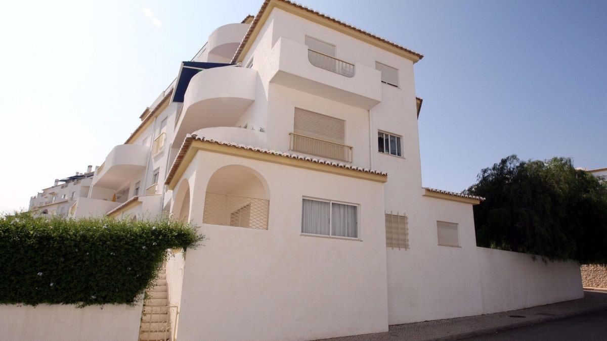 General view showing the ground floor apartment in Praia Da Luz from where Madeleine McCann went missing from on May 3.