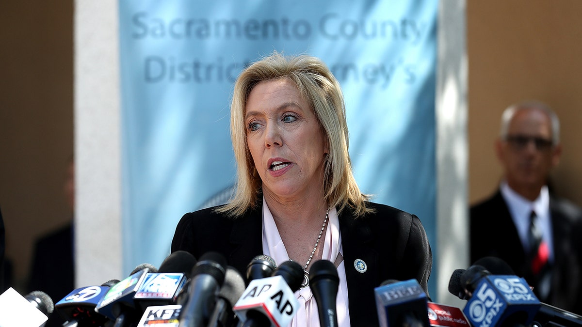 Sacramento district attorney Anne Marie Schubert on April 25, 2018, in Sacramento, California. (Photo by Justin Sullivan/Getty Images)