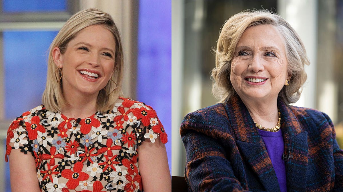 Sara Haines and Hillary Clinton