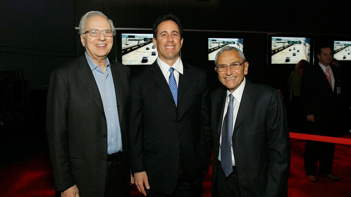 Howard West, Jerry Seinfeld and George Shapiro at the Las Vegas Convention Center.