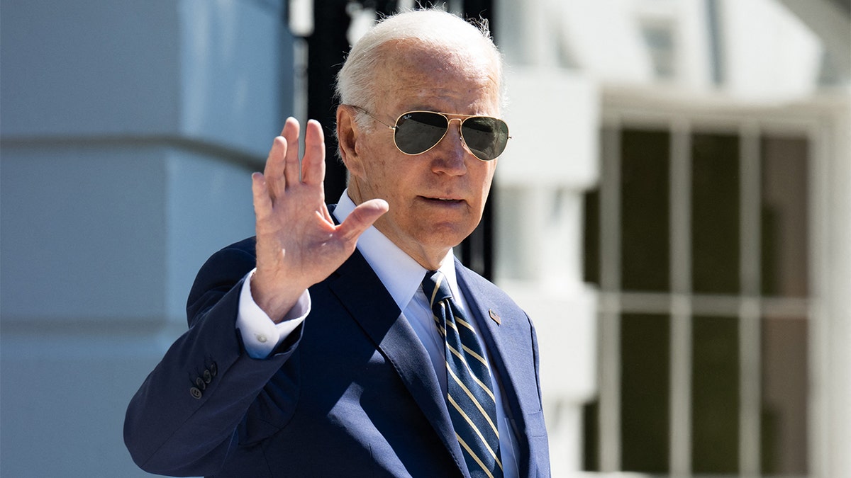 President Biden walks to Marine One prior to departing from the South Lawn of the White House in Washington, DC, on May 11, 2022, as he travels to Illinois. (Photo by SAUL LOEB/AFP via Getty Images)