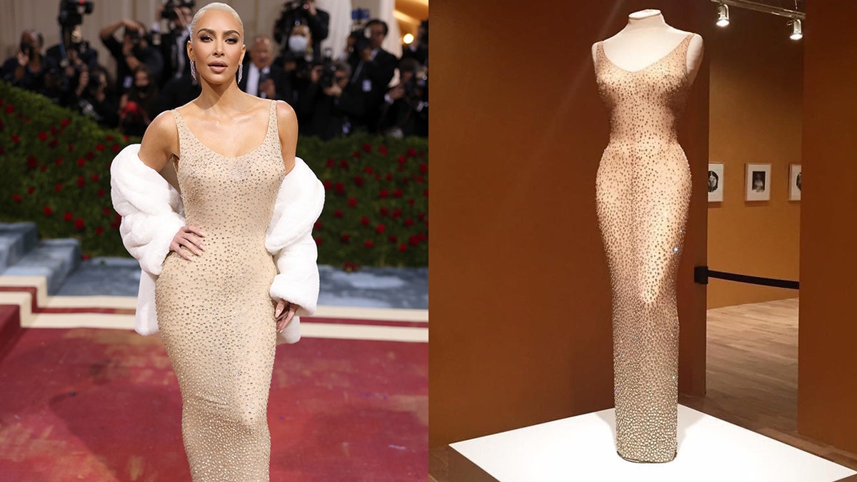 Kim Kardashian wears Marilyn Monroe's dress at the Met Gala