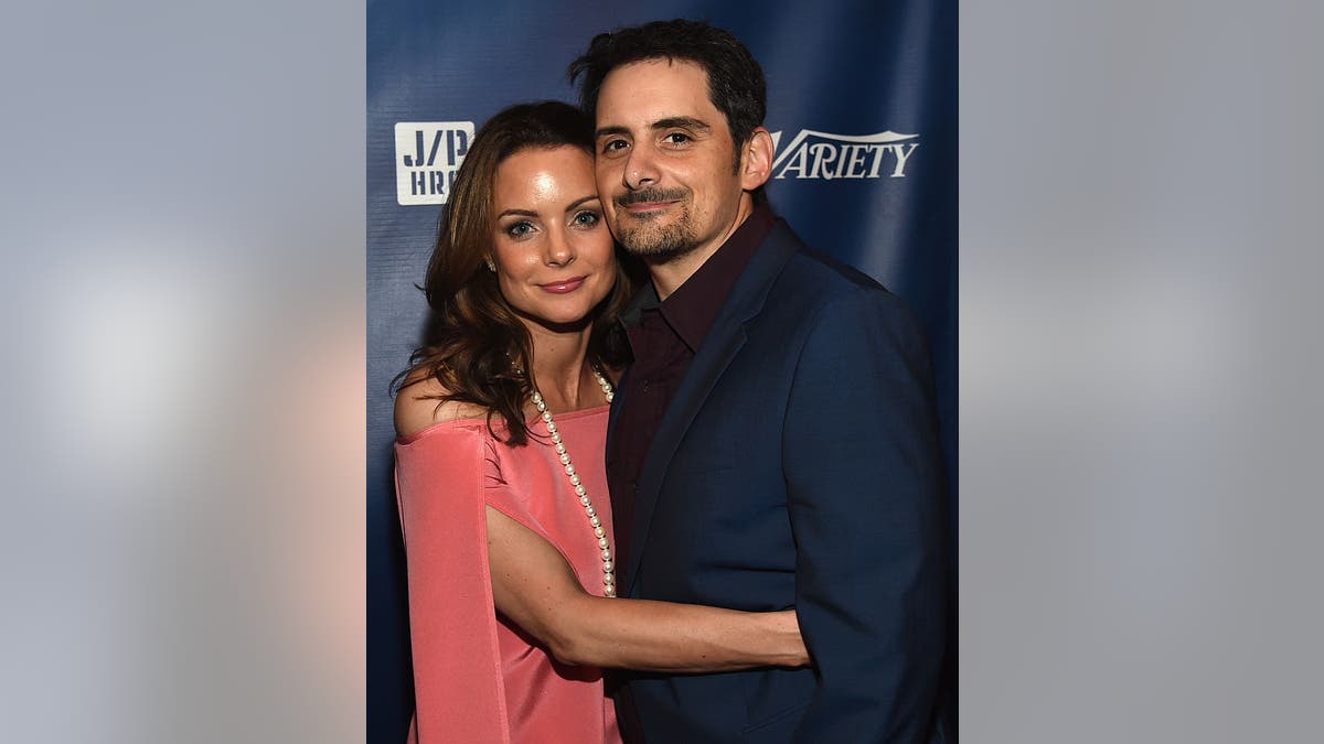 Kimberly Williams-Paisley and Brad Paisley attend a concert
