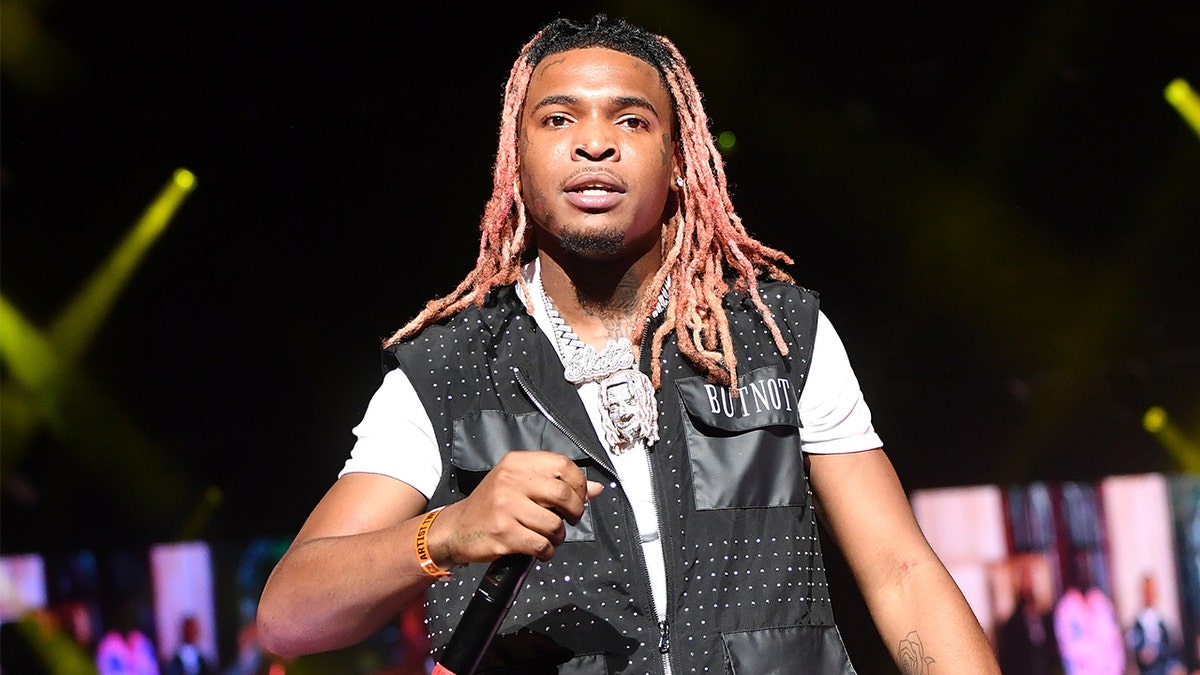 Rapper Lil Keed performs onstage during Hot 107.9 Birthday Bash 25 at Center Parc Credit Union Stadium at Georgia State University on July 17, 2021, in Atlanta. (Photo by Paras Griffin/Getty Images)