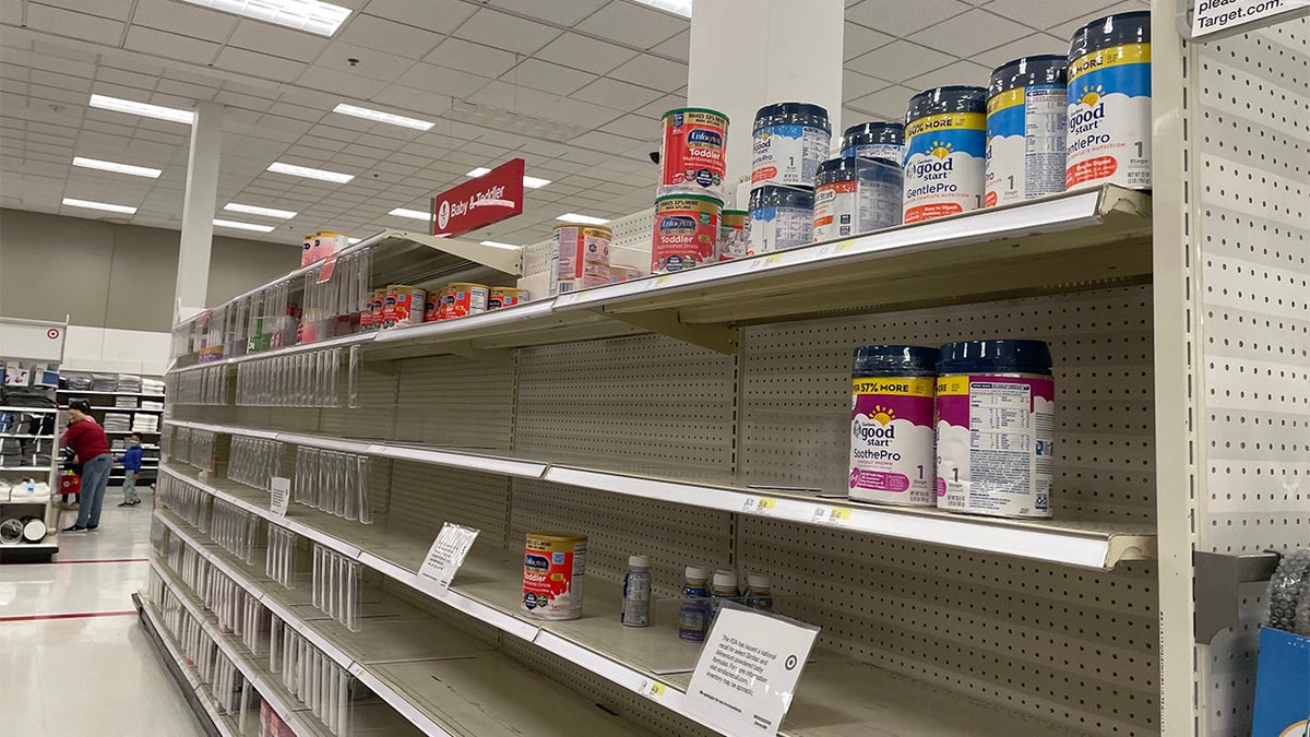 empty formula shelves