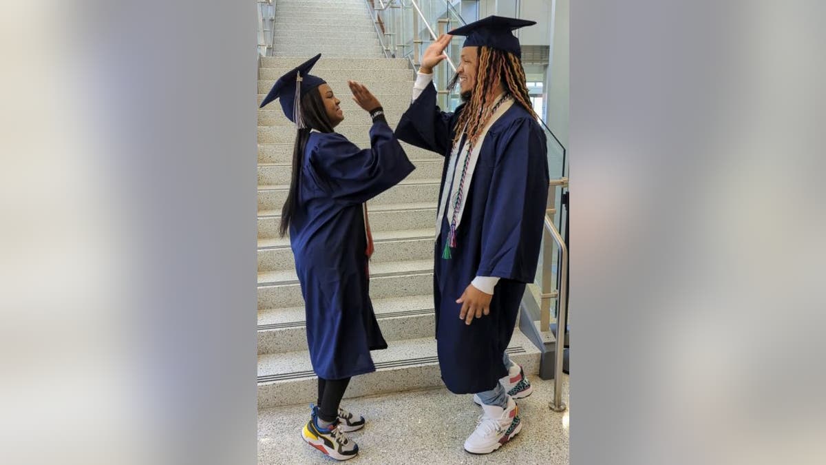 Marvin Fletcher and SaNayah Hill Graduate from Tidewater Community College