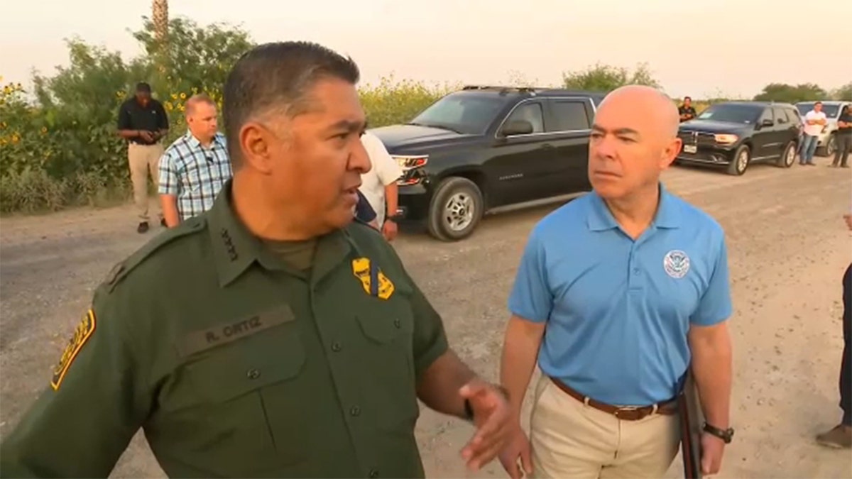 Homeland Security Secretary Alejandro Mayorkas visited the U.S. southern border, Tuesday, May 17, 2022.