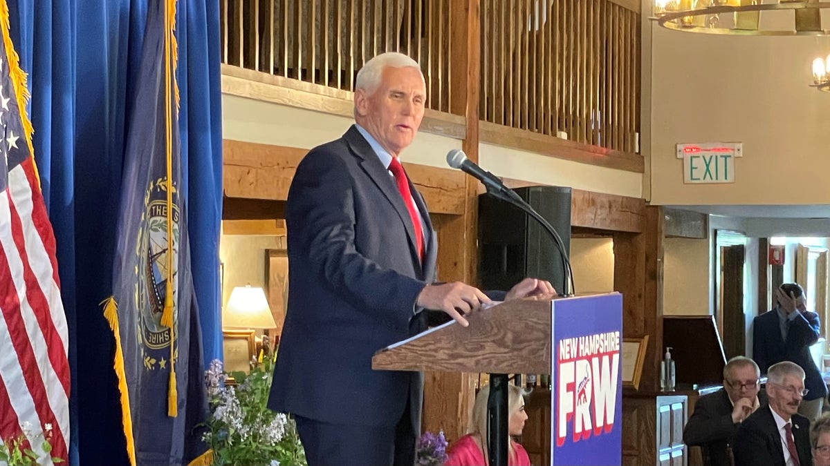 Former Vice President Mike Pence in New Hampshire