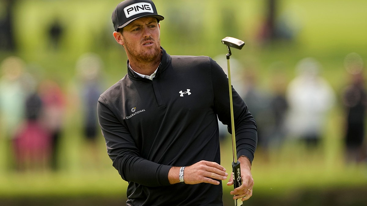 Mito Pereira looks on at PGA Championship