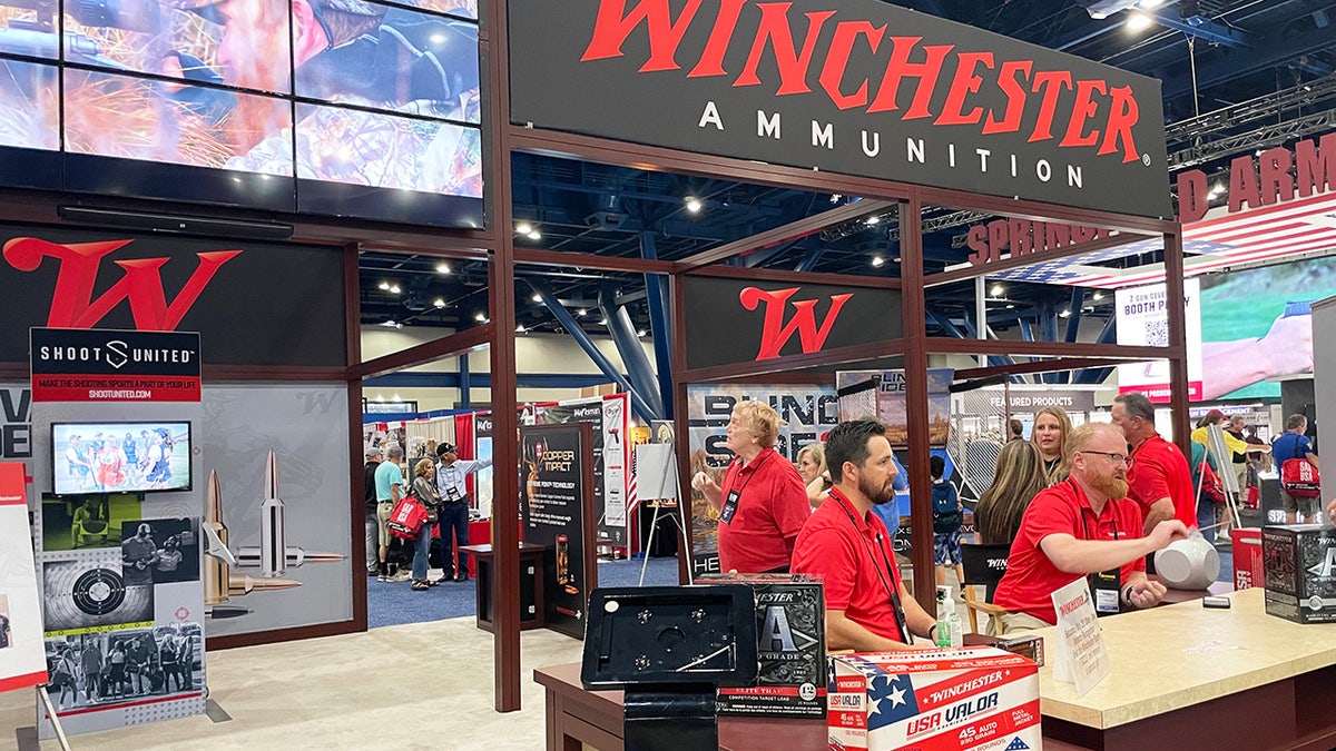 NRA convention exhibit booth for Winchester ammunition